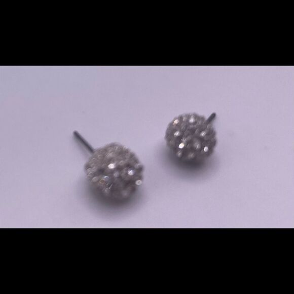 4/$20 Crystal Pave Ball Stud Earrings - Picture 4 of 5